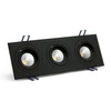 Oprawa wpuszczana MODI SQ TRE 30W ciepła 3000K czarny szer. 26x9,3cm