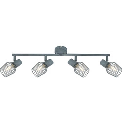 Lampa sufitowa VIKING listwa 4xE14 szara 94-68033 w industrialnym stylu