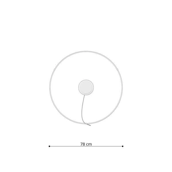 Nowoczesna lampa wisząca RIO 78 LED biała 50W barwa neutralna 4000K TH.109