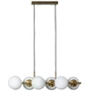 Lampa Wisząca Złota Kule Mleczne Abruzzo Pompei 6xE27