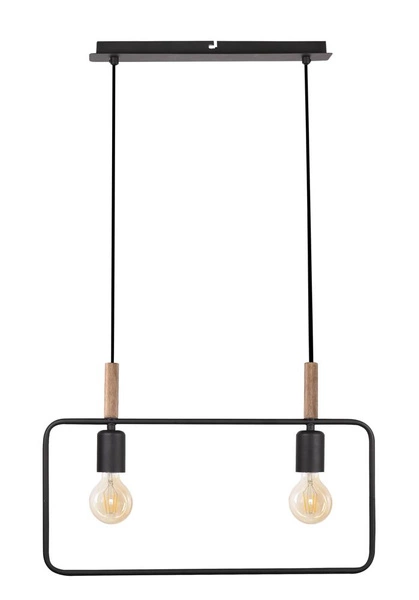 Lampa wisząca FRAME 32-73518 czarna 2x60W E27
