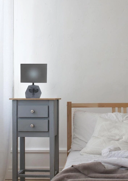 Lampa gabinetowa/stołowa/nocna ANIMI 41-79923 ciemnoszara 1x40W E14