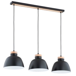 Lampa wisząca ALFA LORIEN CZARNA 3xE27 85cm | 62389