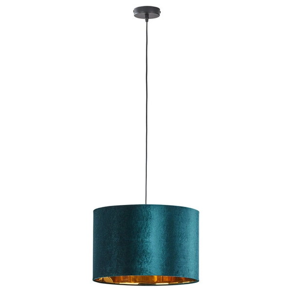 Lampa wisząca welurowa TERCINO GREEN śr. 38cm | zielony 6169