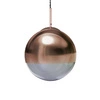 Lampa Wisząca Szklana Kula mosiąd Abruzzo Arteo