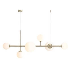 Aldex Lampa wisząca do salonu DIONE 4x E14/2x E27 | złoty