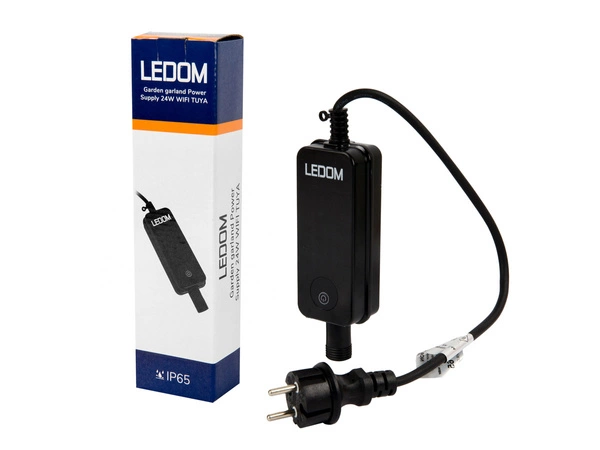 Inteligentny zasilacz LEDOM 24W IP66 WIFI TUYA do Girlandy ogrodowej