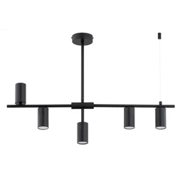 Lampa sufitowa ALFA SAUR CZARNA 5xGU10 81cm | 63322