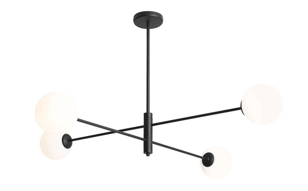 Aldex Lampa sufitowa HOMME 4, 1090PL_L1, czarny/biały, 4x40W E14