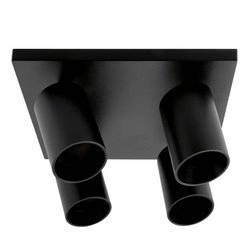 Lampa sufitowa spot reflektorek CROSTI LACCE QUATRO czarny szer. 24cm