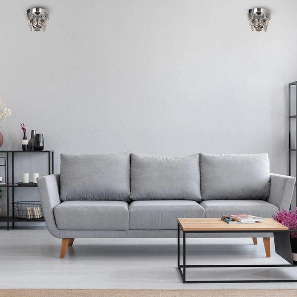 Kinkiet kryształowy designerski GRACE CHROME 2xE14 | chrom