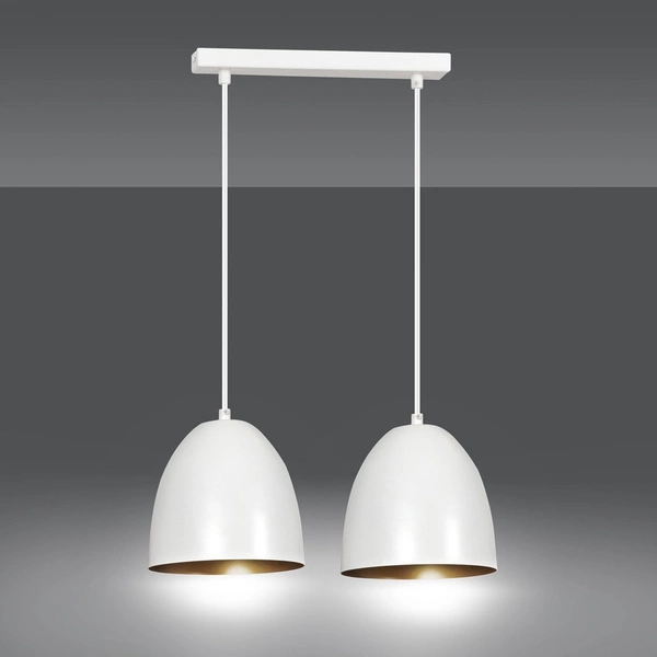 Lampa wisząca Emibig LENOX 2 Biały / GOLD 411/2