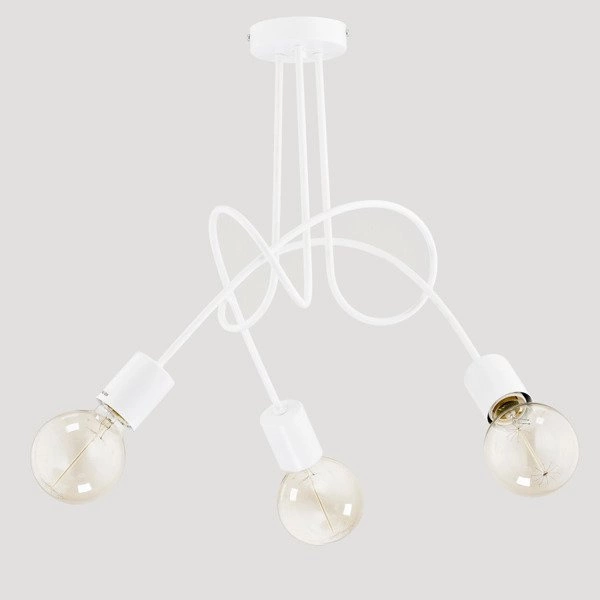 Lampa sufitowa ALFA TANGO BIAŁA 3xE27 48cm | 23613