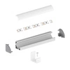 Profil LED P3-1 narożny 45° 100cm | do osłonek C1/C4/C13 | srebrny