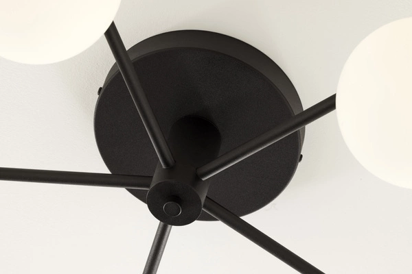 Nowoczesna Lampa sufitowa PRATO wys. 27cm 5xG9 14W IP20 | czarny