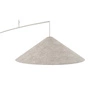 Lampa podłogowa POISE silk gray A E27 wys.240cm dług.260cm przewód 270cm włącznik | 11686