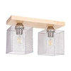 Lampa sufitowa Norman Wood 2xE27 Max.25W Drewno brzozowe/Chromowany metal 8175260
