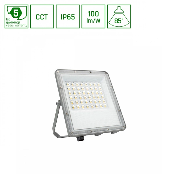 NOCTIS MAX CCT NAŚWIETLACZ 50W CCT 230V IP65 207x174x28mm SZARY 5 LAT GWARANCJI