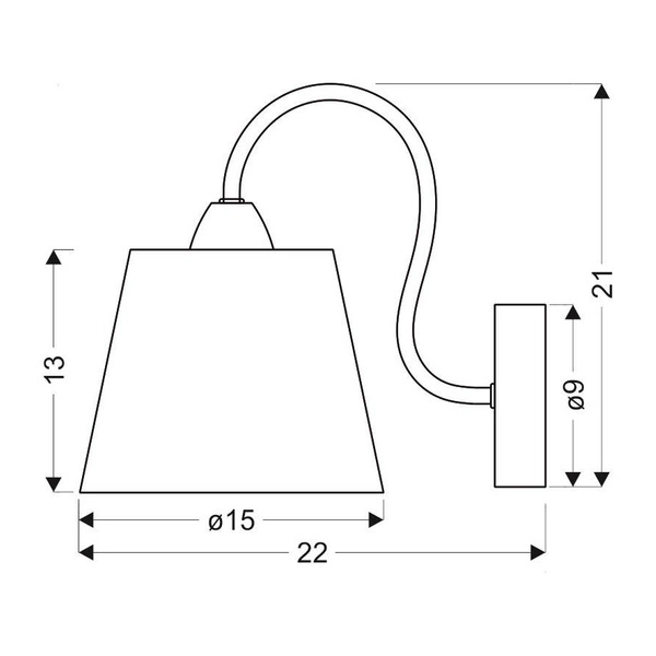 Kinkiet LUK 21-70739, chromowy, 1x40W E14