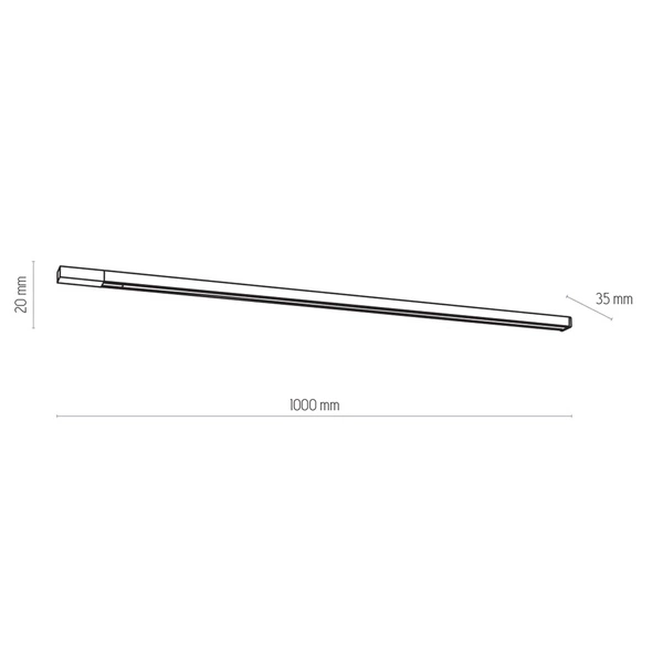 Szyna montażowa TRACER CONNECTORS 4044 1metr biała 4044