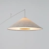 Lampa podłogowa POISE silk gray A E27 wys.240cm dług.260cm przewód 270cm włącznik | 11686