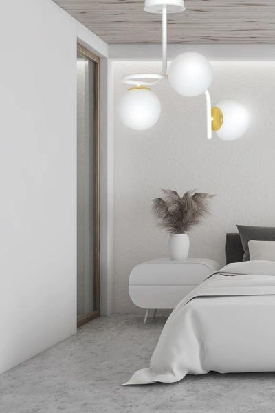 Lampa sufitowa Emibig RAGNAR 3 Biały GOLD 1033/3