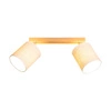 Boho Lampa Sufitowa 2xE27 Max.25W Dąb Olejowany/Beżowy 56791274