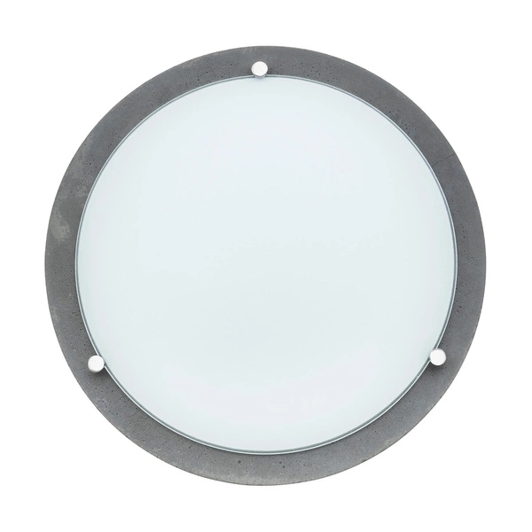 Lampa Sufitowa Rocky 2xE27 Max.40W Szary Beton/Białe Szkło 4753236