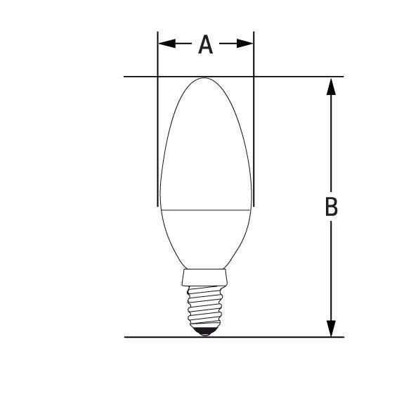 LED ŚWIECOWA E-14 230V 6W NW SPECTRUM