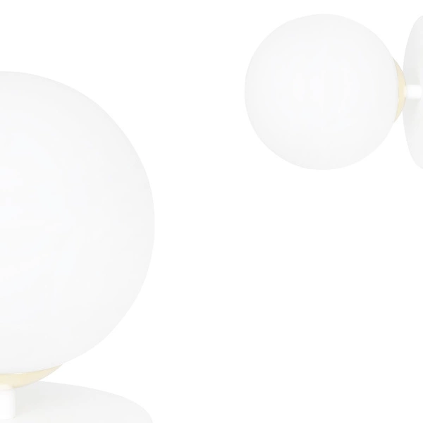 Kinkiet Emibig FLOKI K1 Biały-GOLD 1023/K1