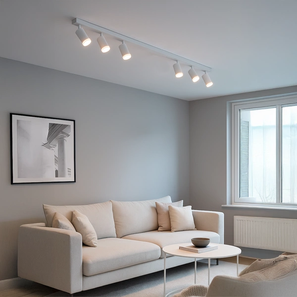 Oprawa Pipe Ring Spot Biały 6xGU10