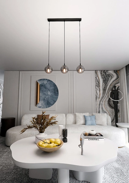 Lampa wisząca Emibig COSMO 3 BL GRAFIT 712/3