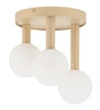 Lampa Sigma Perla 3 plafon złoty beż 33603