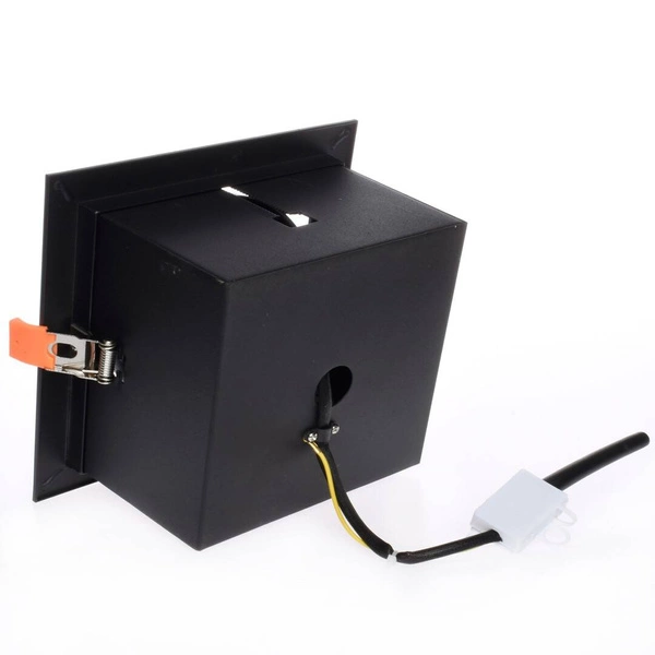 Oprawa Podtynkowa Plaza 1xGU10 AR111 Czarna w nowoczesnym stylu