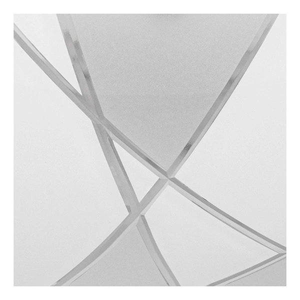 Lampa sufitowa Dakota w zestawie 1xLED Zintegrowany 2600lm 2700K 30W Chrom Metal/Biało-Przezroczyste Szkło 4395112