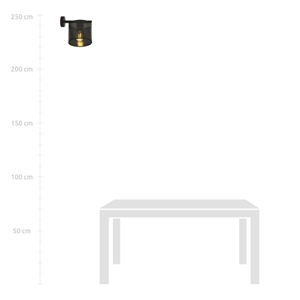 Kinkiet Emibig JORDAN K1 Czarny 1143/K1