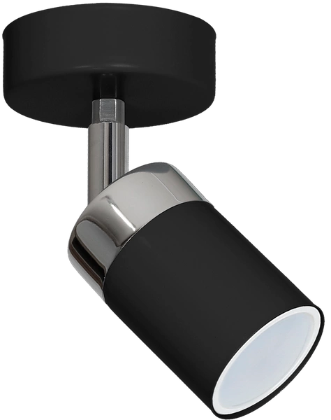 Kinkiet nowoczesny reflektorek tuba JOKER czarny