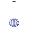Lampa wisząca IMPERIA 45 cm 31-36592 niebieska 1x60W E27
