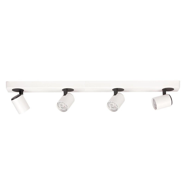 Lampa sufitowa reflektor ELVIRA 76cm 4xGU10 | biały/czarny