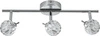 Nowoczesna lampa sufitowa/ścienna BOMBOLA listwa 93-70302 chrom 3xG9