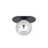 Lampa sufitowa Emibig PLAZA 1 Czarny/GRAFIT 1119/1