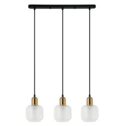 Lampa wisząca LAMEZIA szer. 58cm 3xE27 | brązowy