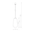 Lampa wisząca PEAR L w nowoczesnym stylu 8671