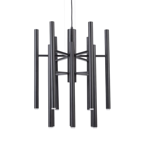 OPRAWA SUFITOWA JORK 12 ŻYRANDOL CZARNY W NOWOCZESNYM STYLU