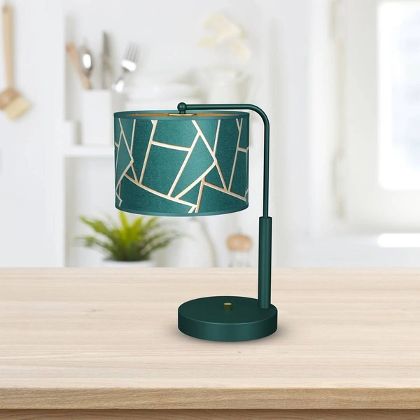 Lampka stołowa/nocna ZIGGY GREEN, MLP7581, butelkowa zieleń/złoty, 1x60W E27