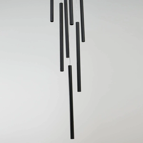 Lampa wisząca LUNGO, czarna, 7x5W G9