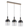 Stylowa lampa wisząca VENTO 3x E27 wys. 90cm | czarny