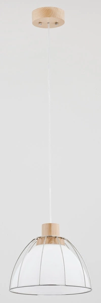 Lampa wisząca ALFA VIVIO DREWNIANA 1xE27 26cm | 60317