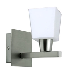 Kinkiet MAXIM 21-00408 nikiel mat/biały 1x40W E14