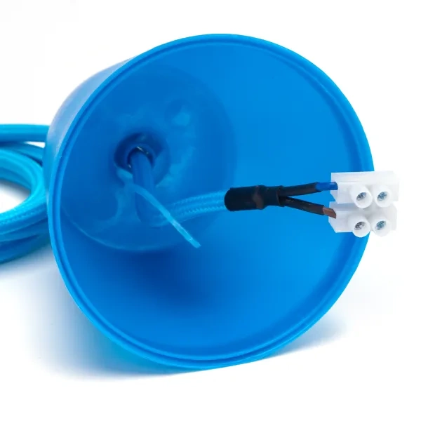 oprawka żarówki e27 niebieska